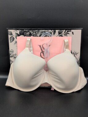 Victoria Secret The T Shirt Lightly Lined Full Coverage Smooth Bra 44D Marzipan